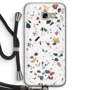 CaseCompany Terrazzo N°4: Samsung Galaxy A5 (2017) Transparant Hoesje met koord