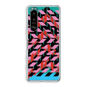 CaseCompany Skew Blush 2: Sony Xperia 5 III Transparant Hoesje