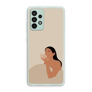 CaseCompany Fresh coffee: Samsung Galaxy A52s 5G Transparant Hoesje