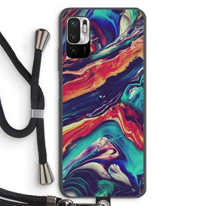 CaseCompany Chameleon Sun: Xiaomi Redmi Note 10 5G Transparant Hoesje met koord