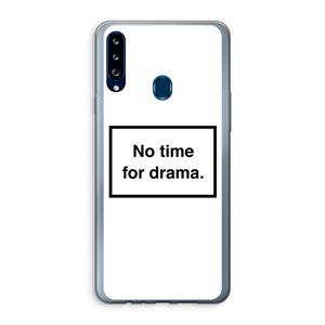 CaseCompany No drama: Samsung Galaxy A20s Transparant Hoesje