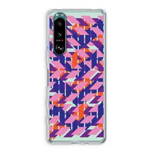 CaseCompany Skew Blush 3: Sony Xperia 5 III Transparant Hoesje