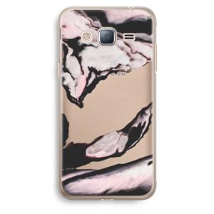 CaseCompany Roze stroom: Samsung Galaxy J3 (2016) Transparant Hoesje