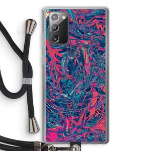 CaseCompany Sleeping Dreams: Samsung Galaxy Note 20 / Note 20 5G Transparant Hoesje met koord