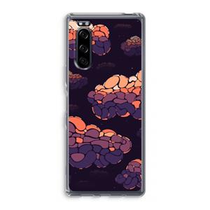 CaseCompany Patroon Wolken: Sony Xperia 5 Transparant Hoesje