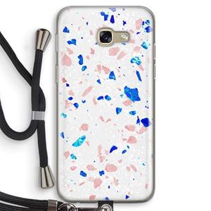 CaseCompany Terrazzo N°6: Samsung Galaxy A5 (2017) Transparant Hoesje met koord