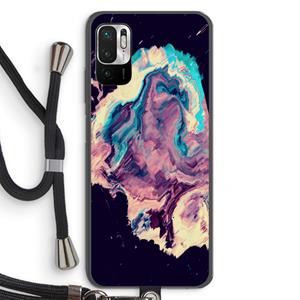 CaseCompany Cosmic Silence: Xiaomi Redmi Note 10 5G Transparant Hoesje met koord