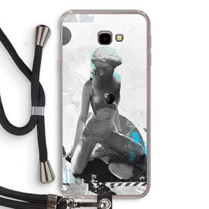 CaseCompany I will not feel a thing: Samsung Galaxy J4 Plus Transparant Hoesje met koord