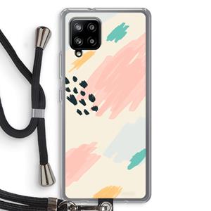CaseCompany Sunday Chillings: Samsung Galaxy A42 5G Transparant Hoesje met koord