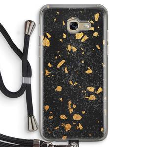 CaseCompany Terrazzo N°7: Samsung Galaxy A5 (2017) Transparant Hoesje met koord