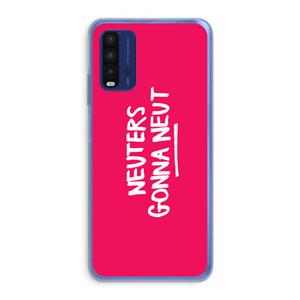 CaseCompany Neuters (roze): Xiaomi Redmi 9T Transparant Hoesje
