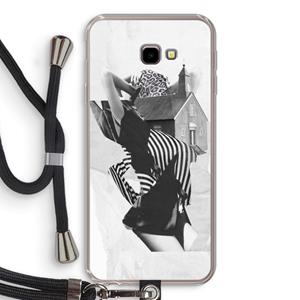 CaseCompany House: Samsung Galaxy J4 Plus Transparant Hoesje met koord