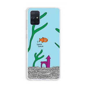 CaseCompany Aquarium: Galaxy A71 Transparant Hoesje