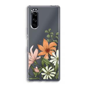 CaseCompany Floral bouquet: Sony Xperia 5 Transparant Hoesje