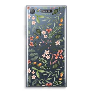 CaseCompany Sweet little flowers: Sony Xperia XZ1 Transparant Hoesje