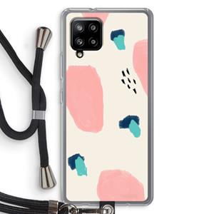 CaseCompany Monday Surprise: Samsung Galaxy A42 5G Transparant Hoesje met koord