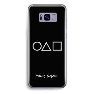 CaseCompany Squid Game: Samsung Galaxy S8 Plus Transparant Hoesje