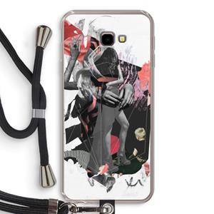 CaseCompany Dissimulation du réel: Samsung Galaxy J4 Plus Transparant Hoesje met koord