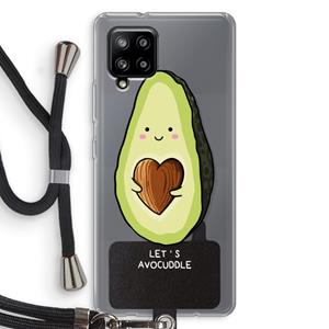 CaseCompany Avocuddle: Samsung Galaxy A42 5G Transparant Hoesje met koord