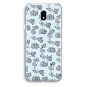 CaseCompany Poezen: Samsung Galaxy J3 (2017) Transparant Hoesje