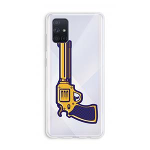 CaseCompany Pew Pew Pew: Galaxy A71 Transparant Hoesje