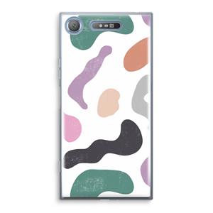CaseCompany Memphis Shapes: Sony Xperia XZ1 Transparant Hoesje