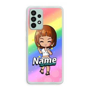 CaseCompany Chibi Maker vrouw: Samsung Galaxy A52s 5G Transparant Hoesje