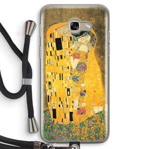 CaseCompany Der Kuss: Samsung Galaxy A5 (2017) Transparant Hoesje met koord
