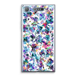 CaseCompany Hibiscus Flowers: Sony Xperia XZ1 Transparant Hoesje