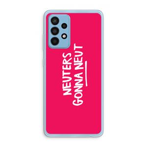 CaseCompany Neuters (roze): Samsung Galaxy A52 Transparant Hoesje