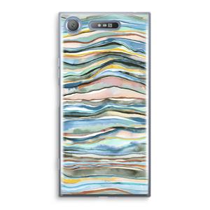 CaseCompany Watercolor Agate: Sony Xperia XZ1 Transparant Hoesje