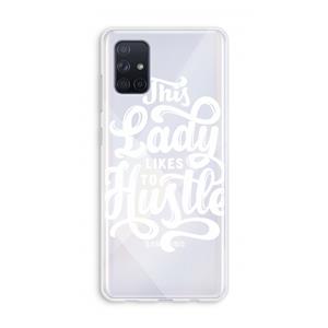 CaseCompany Hustle Lady: Galaxy A71 Transparant Hoesje