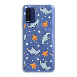 CaseCompany Manta: Xiaomi Redmi 9T Transparant Hoesje