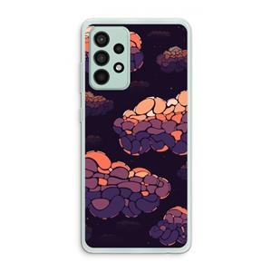 CaseCompany Patroon Wolken: Samsung Galaxy A52s 5G Transparant Hoesje