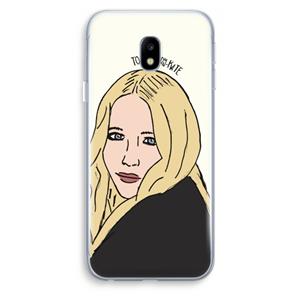 CaseCompany Mary Kate: Samsung Galaxy J3 (2017) Transparant Hoesje