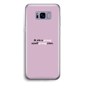 CaseCompany uzelf graag zien: Samsung Galaxy S8 Plus Transparant Hoesje