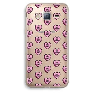CaseCompany GIRL POWER: Samsung Galaxy J3 (2016) Transparant Hoesje