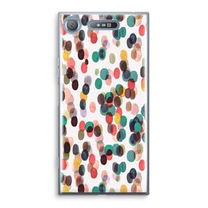 CaseCompany Tropical Dots: Sony Xperia XZ1 Transparant Hoesje