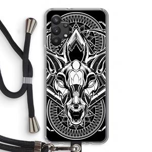 CaseCompany Oh Deer: Samsung Galaxy A32 5G Transparant Hoesje met koord