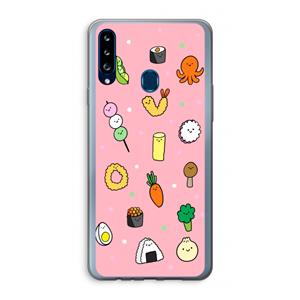 CaseCompany Happy bento friends: Samsung Galaxy A20s Transparant Hoesje