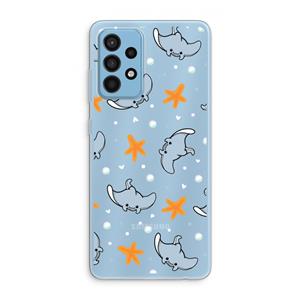 CaseCompany Manta: Samsung Galaxy A52 Transparant Hoesje