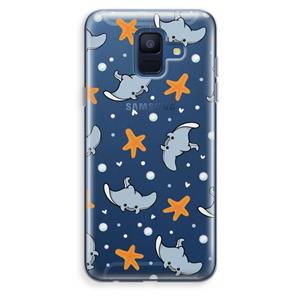 CaseCompany Manta: Samsung Galaxy A6 (2018) Transparant Hoesje