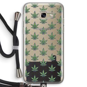 CaseCompany Weed: Samsung Galaxy A5 (2017) Transparant Hoesje met koord