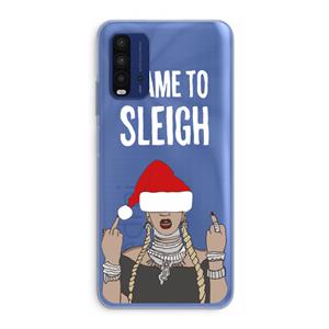 CaseCompany Came To Sleigh: Xiaomi Redmi 9T Transparant Hoesje