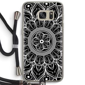 CaseCompany Roses Are Red: Samsung Galaxy S7 Transparant Hoesje met koord