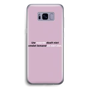 CaseCompany uw waarde daalt niet: Samsung Galaxy S8 Plus Transparant Hoesje