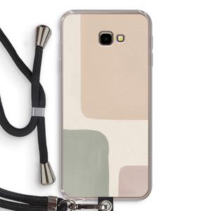 CaseCompany Geo #7: Samsung Galaxy J4 Plus Transparant Hoesje met koord