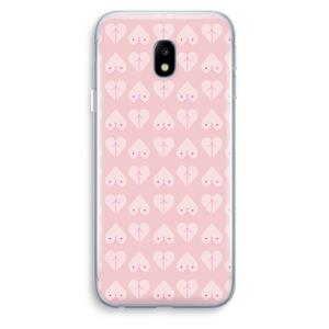 CaseCompany Ass 'n Titties: Samsung Galaxy J3 (2017) Transparant Hoesje