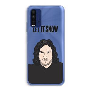 CaseCompany Let It Snow: Xiaomi Redmi 9T Transparant Hoesje