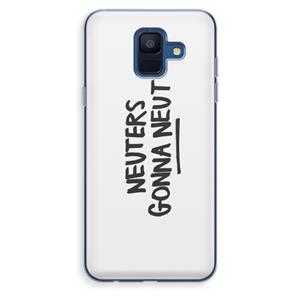 CaseCompany Neuters: Samsung Galaxy A6 (2018) Transparant Hoesje